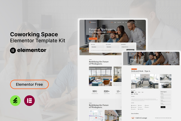 Download Mashspace – Coworking Space Elementor Template Kit