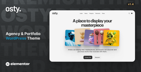 Download Osty – Creative Agency and Portfolio Theme